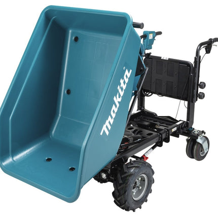 Makita DCU602Z LXT 2x18V Accu Dumper met Elektrisch Kiepbare Bak