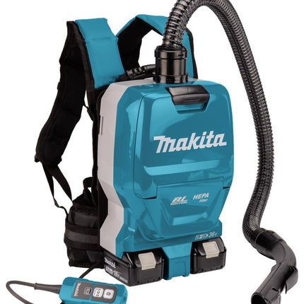 Makita DVC261TX22 2x18 V Rugstofzuiger voor schoonmaak