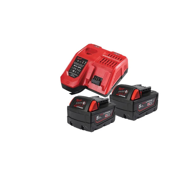 Milwaukee M18 NRGCR-502 Batterijenset 5,0 Ah + Oplader