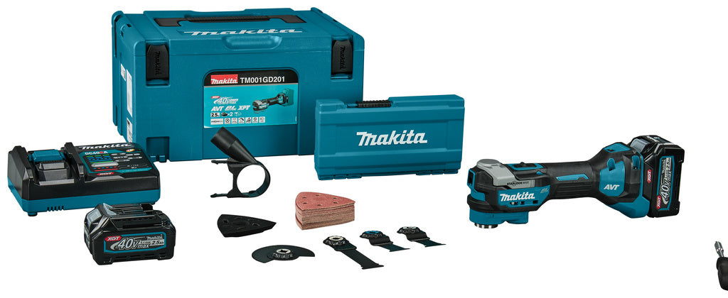 Makita TM001GD201 XGT 40V met Accu's en lader