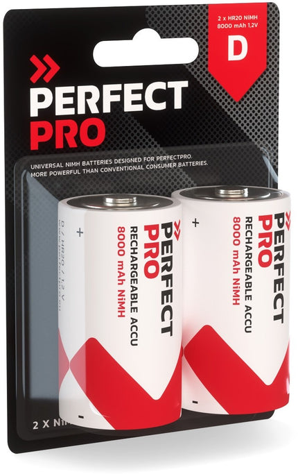 PerfectPro NiMH Batterijen D (2 stuks) - B-D2