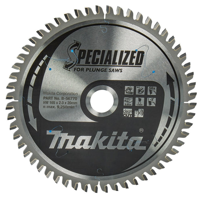 Makita Zaagb Alum 165X20X2 56T - B-56770