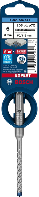 Bosch Hamerboor SDS-Plus-7X 6x50x115mm - 2608900071