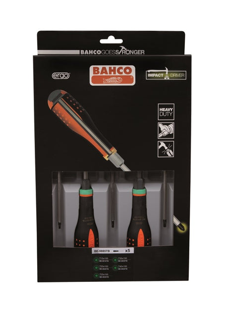 BAHCO Schroevendraaierset Ergo 6-delig through blade - BE-9885TB