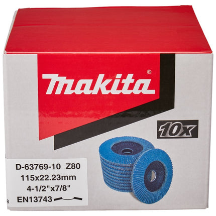 Makita Lamellensch. 115x22mm Z80 10st - D-63769-10