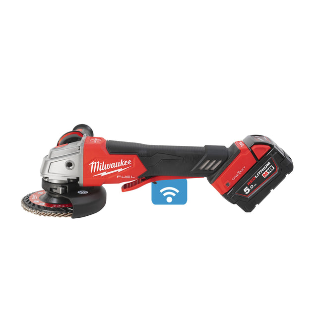 Milwaukee M18 ONEFSAG125XPDB-502X Haakse Slijpmachine - 5Ah 18V