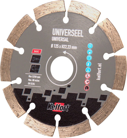 Kelfort Diamantzaagblad universeel 125 mm