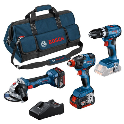 Bosch 3-delige Toolkit in toolbag 18V GSB GDX GWS - 0615990N31