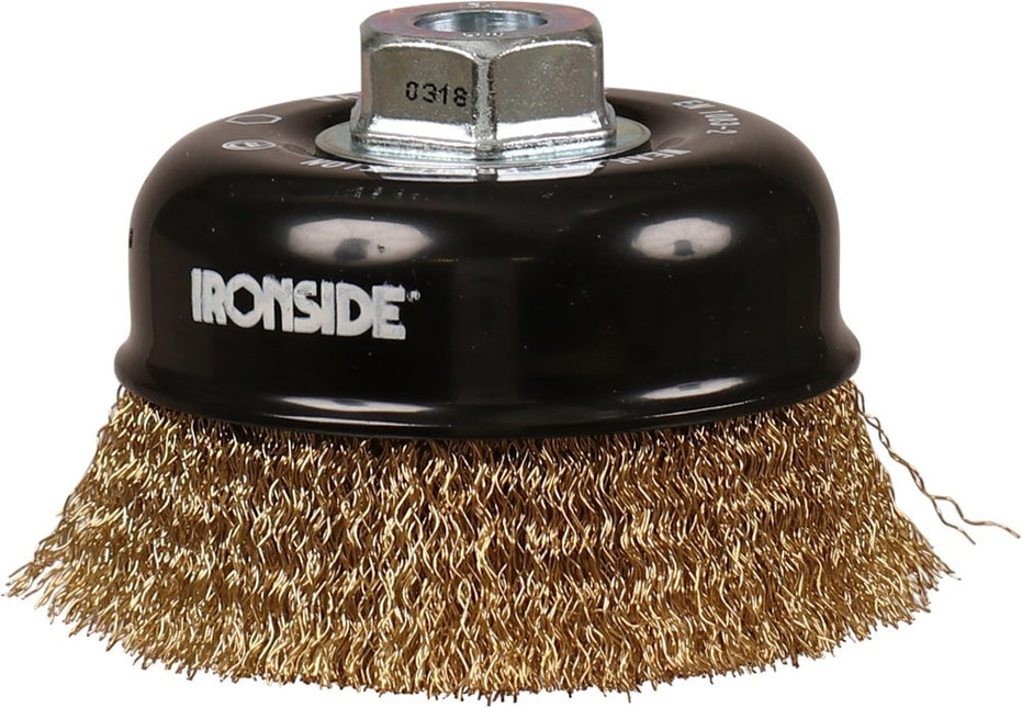 Ironside Rondborstel Gegolfd 100mm M14 Stl Verkoperd - 1879363