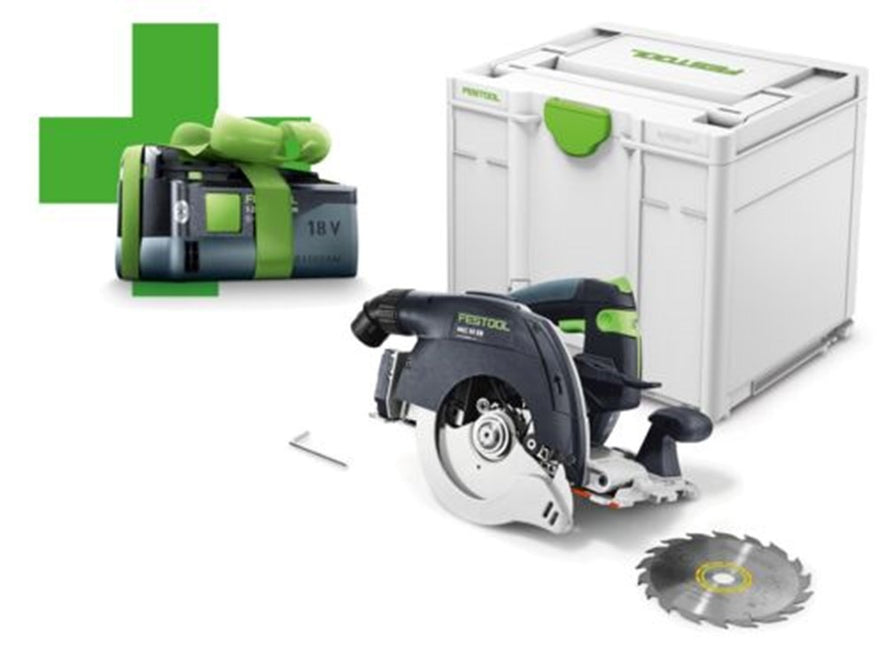 Festool Accu-Pendelkapzaagmachine HKC 55 EB-Basic-5,0 - 577034