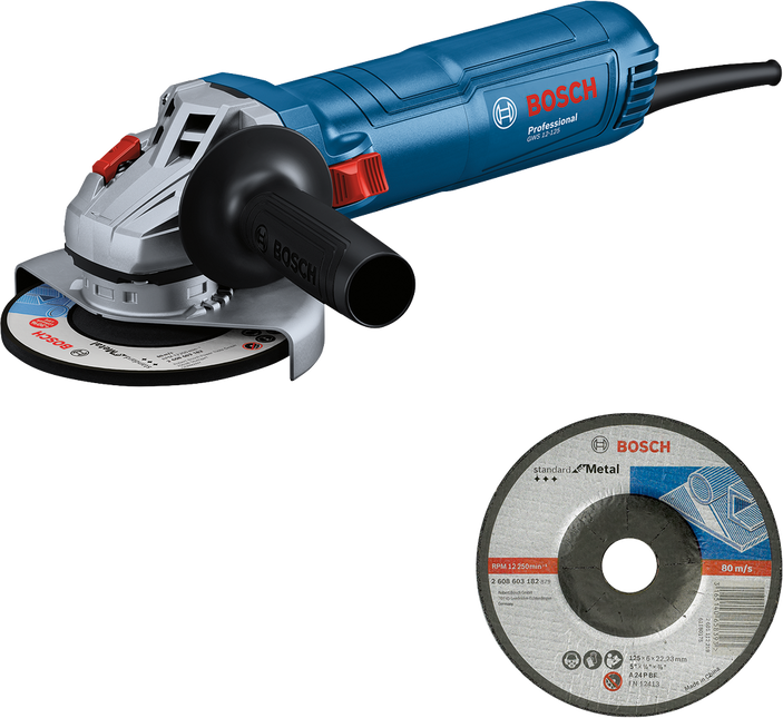 Bosch GWS 12-125 Haakse Slijpmachine met Schijf in Doos - 06013A6100