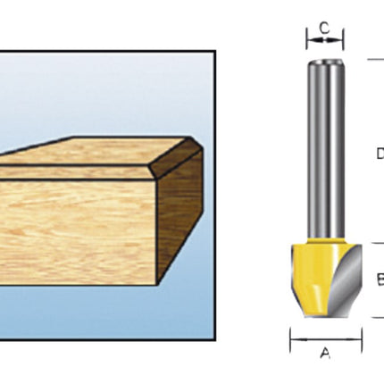 Makita Afkantfrees 45Gr S8 - D-10665