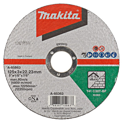 Makita Doorslijpsch. 125X3,0Mm Steen - A-85363