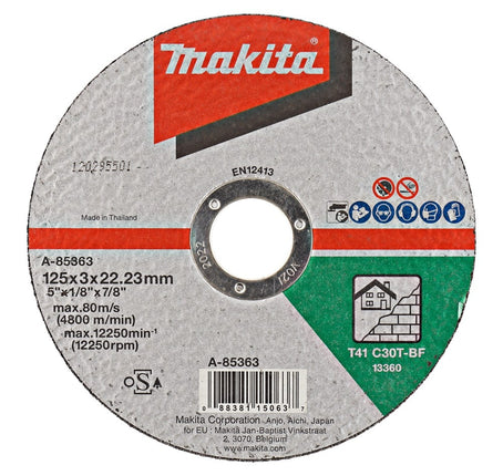 Makita Doorslijpsch. 125X3,0Mm Steen - A-85363