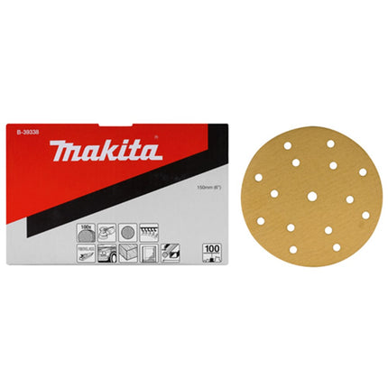 Makita Schuurschijf 150mm K120 Yellow Velcro - B-39344