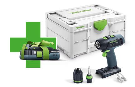 Festool T18+3 Basic-4.0 Accuschroefboor - 577051