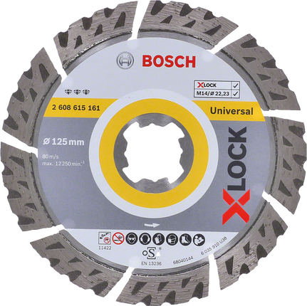 Bosch Expert X-Lock Diamantschijf Multi Material 125 X 2223 X 24 X 12 mm - 2608900670