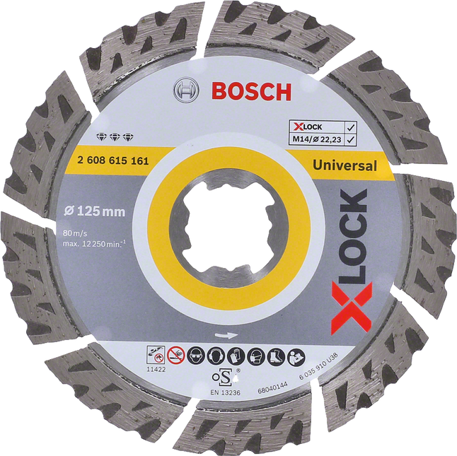 Bosch Expert X-Lock Diamantschijf Multi Material 125 X 2223 X 24 X 12 mm - 2608900670