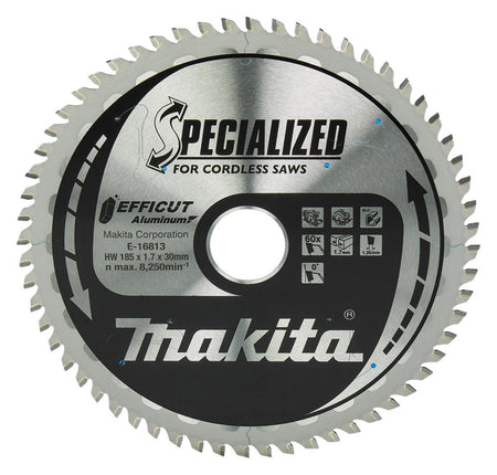 Makita HM Zaagb 185x30mm 60T 0g alu - E-16813