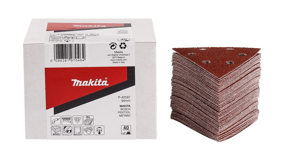 Makita Schuurvel 3-K K150 Red Velcro - P-42640