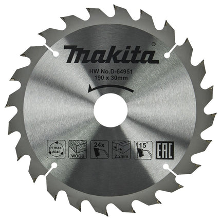 Makita HM zaagbl 190x30x2,2 T24 - D-64951