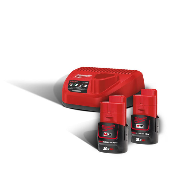 Milwaukee M12 NRG-202 Accu en lader kit