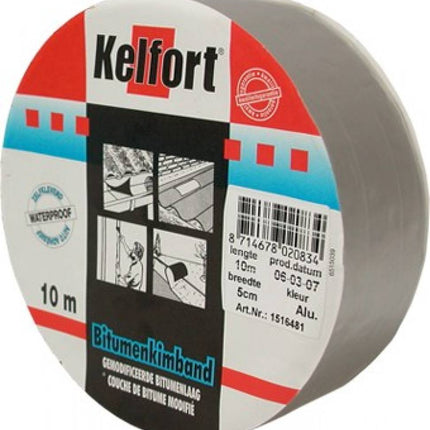 Kelfort Bitumenkimband aluminiumkleurig