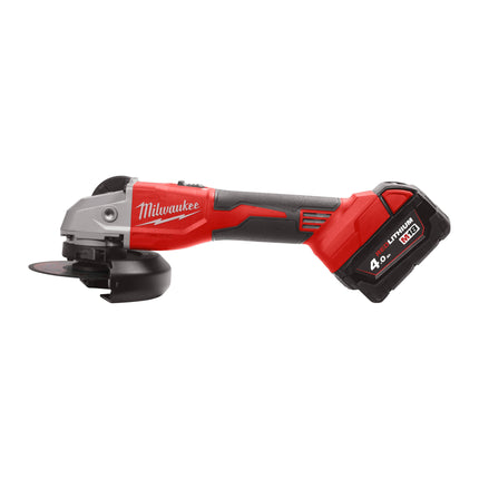 Milwaukee M18 BLSAG125X-402X Koolborstelloze Haakse Slijper  - 4Ah 18V