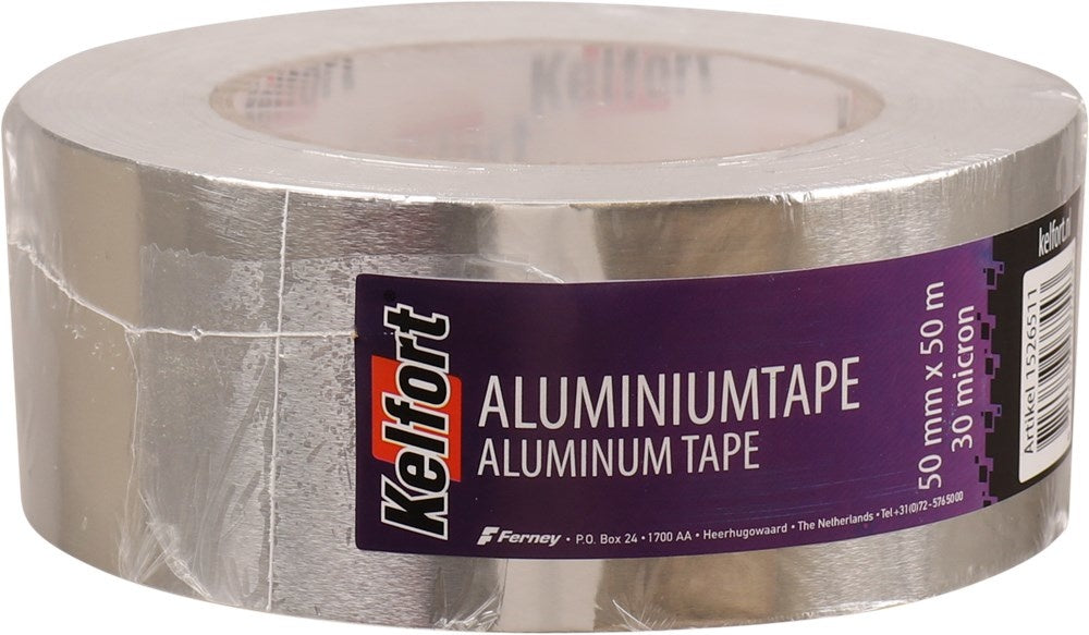 Kelfort Aluminiumtape 50mmx50M 30 Micron - 1526511