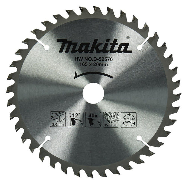 Makita HM zaagbl 165x20x2 T40 - D-52576