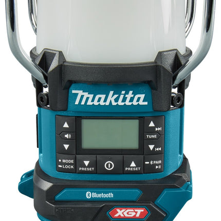 Makita MR010GZ 40 V Max Camping lamp met radio en Bluetooth