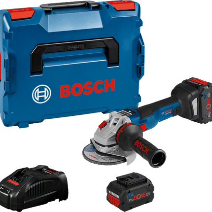 Bosch GWS 18V-10 SC Haakse slijpmachine + 2x PC 5,5 Ah L-Boxx - 06019G340E