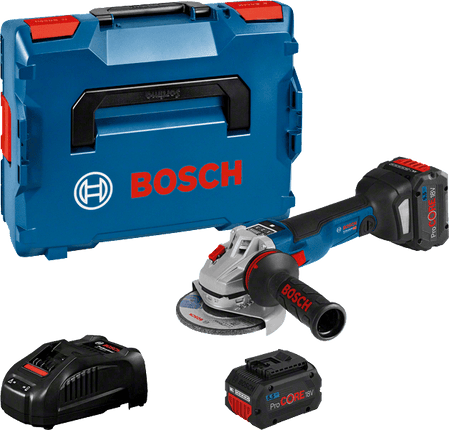 Bosch GWS 18V-10 SC Haakse slijpmachine + 2x PC 5,5 Ah L-Boxx - 06019G340E