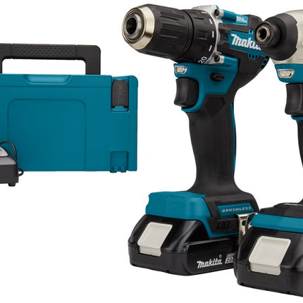 Makita DLX2423AJ 18 V Combiset voor lichter boor- en (slag)schroefwerk