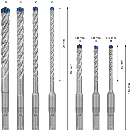 Bosch 7-Delige Expert SDS-Plus-7X Hamerboorset - 2608900195