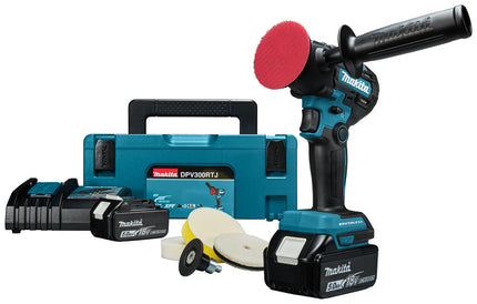 Makita DPV300RTJ 18 V Schuur-/poetsmachine 5,0 Ah accu