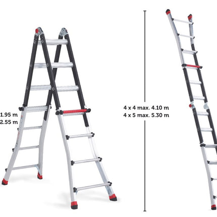 Altrex Varitrex-TeleProf Vouwladder 4x4 - 503754