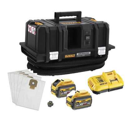 DeWalt DCV586MT2-QW 54V XR FLEXVOLT M-klasse Nat&Droog Stofzuiger