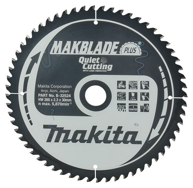 Makita Zaagblad Hout 260x30 60T 5G - B-32524