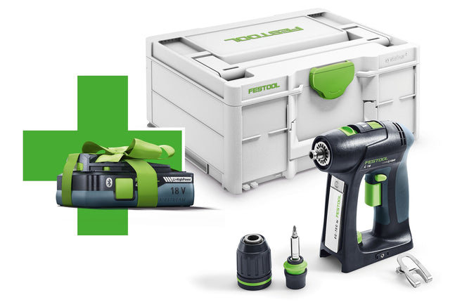 Festool Accu-Schroefboormachine C 18 Basic 4.0 - 577050