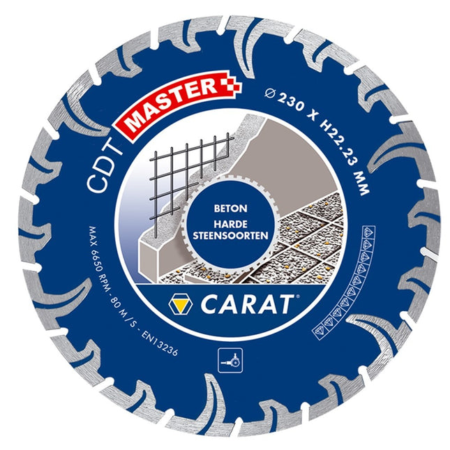 Carat Diamantzaag Beton Ø230X22,23mm CDT Master - CDTM230300