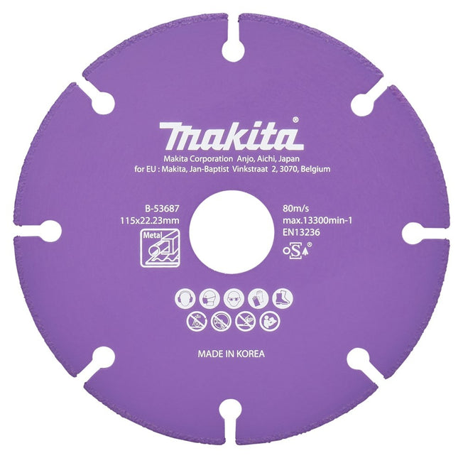 Makita Doorslijps. diam 115x1,3mm met - B-53687