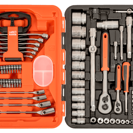 BAHCO Gereedschaps- en Doppenset 92-Delig - S910