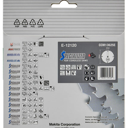 Makita Efficut Zaagb 136x20x1,4 25T - E-12120