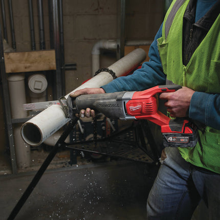 Milwaukee M18 BSX-402C SAWZALL Reciprozaagmachine - 2x4Ah 18V