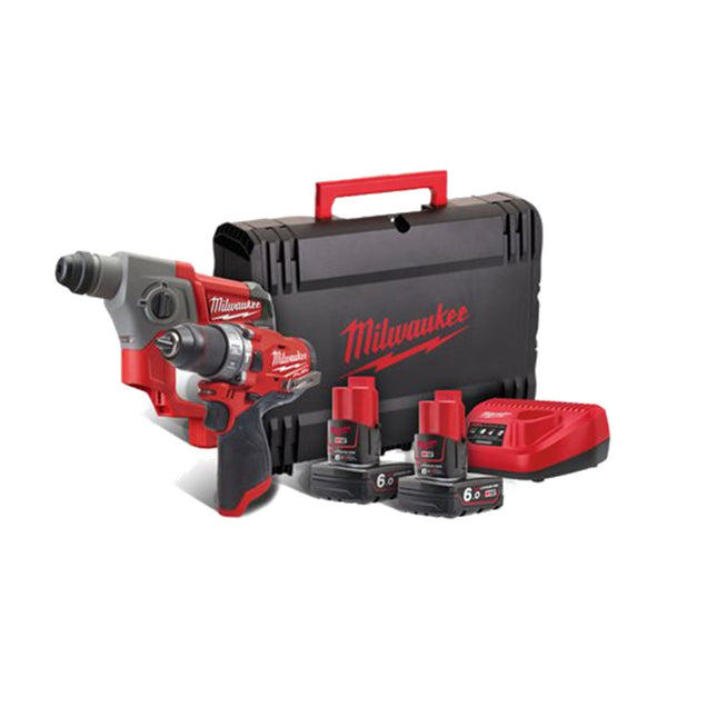 Milwaukee M12 FPP2B-602X Li-Ion Fuel™ accu-combi gereedschapsset / Powerpack