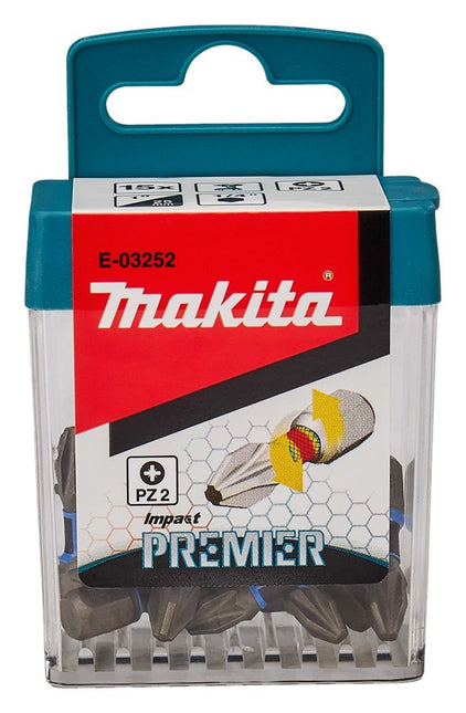 Makita Slagschroefbits PZ2x25mm Impact Premier - E-03252