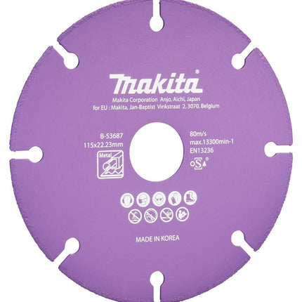 Makita Doorslijps. diam 115x1,3mm met - B-53687