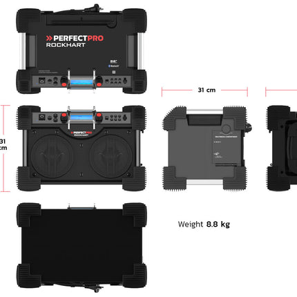 PerfectPro Rockhart RH4 - Bluetooth - DAB+