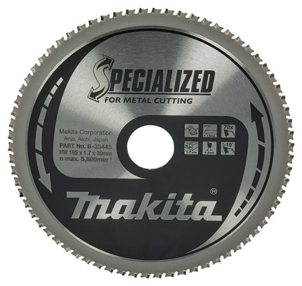 Makita Zaagblad Metaal 185X30X1,7 70T 10G - B-33445